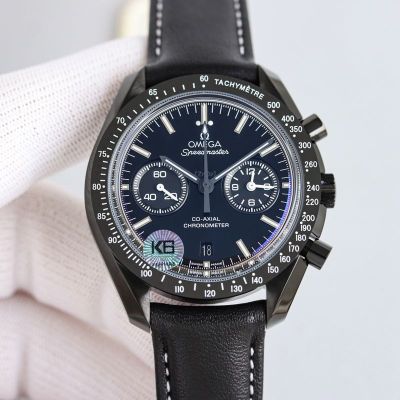 Omega Speedmaster 9300 Movement 44.25MM Black Leather Replica Watch